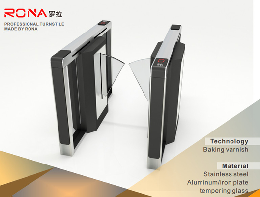 خرید 550mm Tcp / Ip Swing Flap Barrier Security Gate Access Control برای درب های مترو online manufacture
