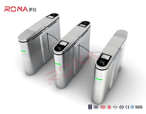 خرید 30 نفر / دقیقه سرعت عبور دروازه مانع فلاپ با 6 جفت سنسور و طراحی شیشه ارگانیک online manufacture