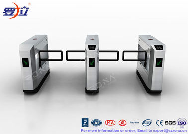خرید سرعت بالا شیشه ای چرخش مانع دروازه جمع شدن با UHF RFID خوان online manufacture
