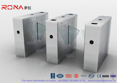 خرید Galvanized Steel Flap Barrier Gate , Intelligent Flap Bi - Directional Turnstile Mechanism online manufacture