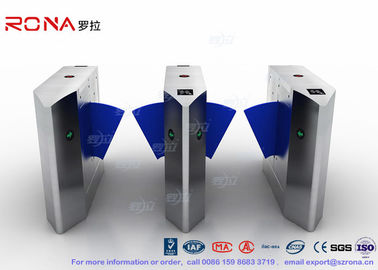 خرید ZK Access Optical Swing Gate Turnstile / Controlled Access Flap Berrier System online manufacture