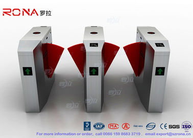 خرید 3 Lanes Swing Barrier Gate Card Collector For Biometric Access Control With Face Recognition System online manufacture
