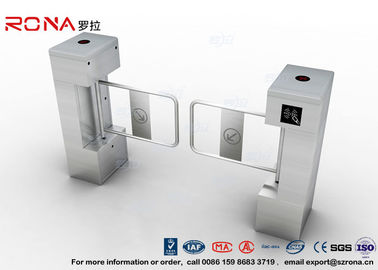 خرید AC 220V IC ID Swing Barrier Gate Swing Flap Barrier Gate 600mm کنترل دسترسی برای Turnstile مغناطیسی online manufacture