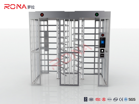 فولاد ضد زنگ تمام ارتفاع چرخ دار کارت خوان RFID اثر انگشت با کانال های دوگانه