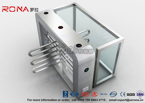 ایستگاه اتوبوس دور کمر Turnstiles گرداننده سکه کنترل از راه دور Boom Barrier Gate با 304 # فولاد ضد زنگ