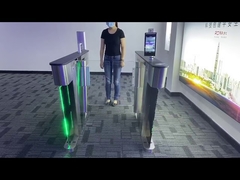 مانع های کنترل دسترسی شیشه ای ارگانیک، دروازه ی چرخشی AC220V با حالت های عبور چندگانه