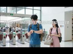 دروازه مانع امنیتی فلپ اتوماتیک، چرخان ارتفاع کمر با سیستم فروش بلیط