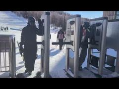 معرف کارت RFID گیت کنترل تردد تمام قد اثر انگشت استیل ضد زنگ