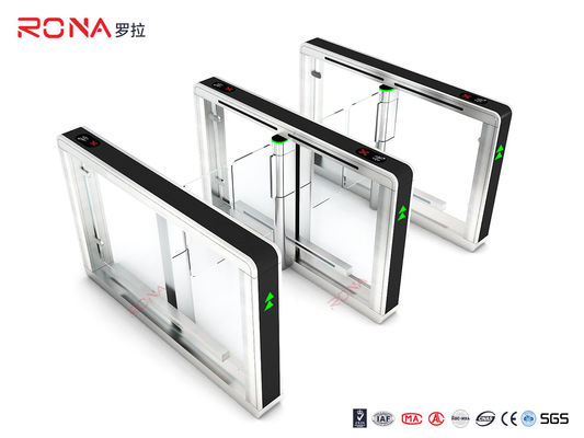 304# از فولاد ضد زنگ با سرعتی سریع دروازه چرخ دنده ارتفاع کمر با پانل های مانع شفاف