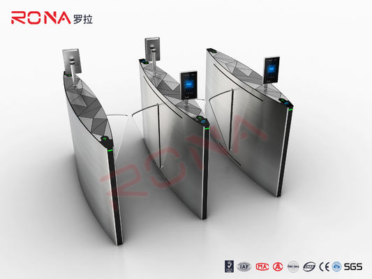 کنترل دسترسی RFID دروازه مانع فلپ با سرعت بالا با بازوی چرخشی آریلیک