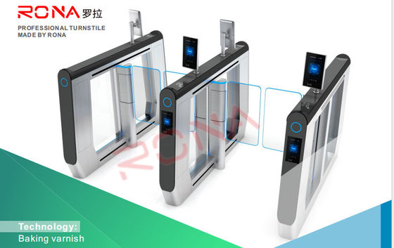 خواننده کارت RFID اثر انگشت دروازه سرعت چرخ دنده فولاد ضد زنگ برای ساختمان اداری