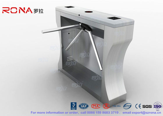 304 Stainless Steel Revolving Pedestrian Turnstile Gate 3 Arm Multi - Alarm