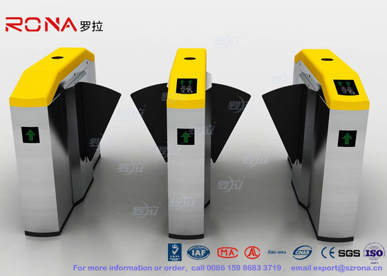 Fingerprint Retractable Flap Wing Barrier Pedestrian Control Flap Barrier Speed Gate