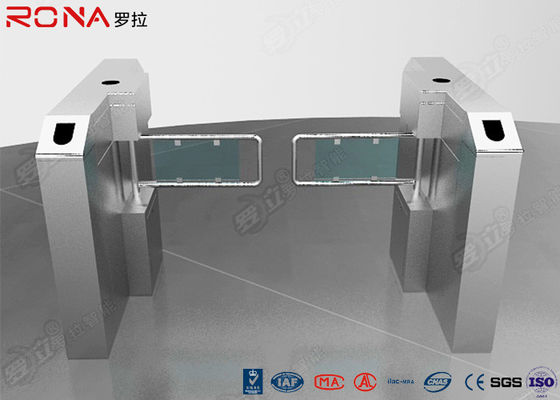 سیستم کنترل دسترسی Turnstile Glass Swing Gate 30 Persons / Min Transit Speed