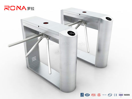 اثر انگشت خواننده Tripod Turnstile Gate RFID Flap Barrier 30 Person / Mined Speed